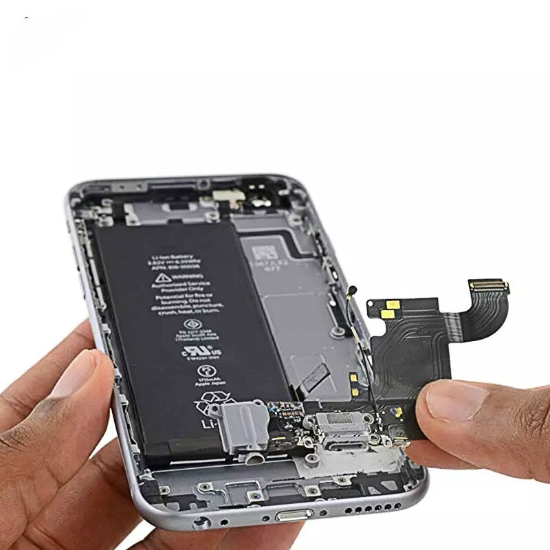 Cable flexible de carga de repuesto para iPhone 5 5C 5S 6 6S 7 Plus USB cargador Puerto Dock Plug conector con Cable Flex Mic