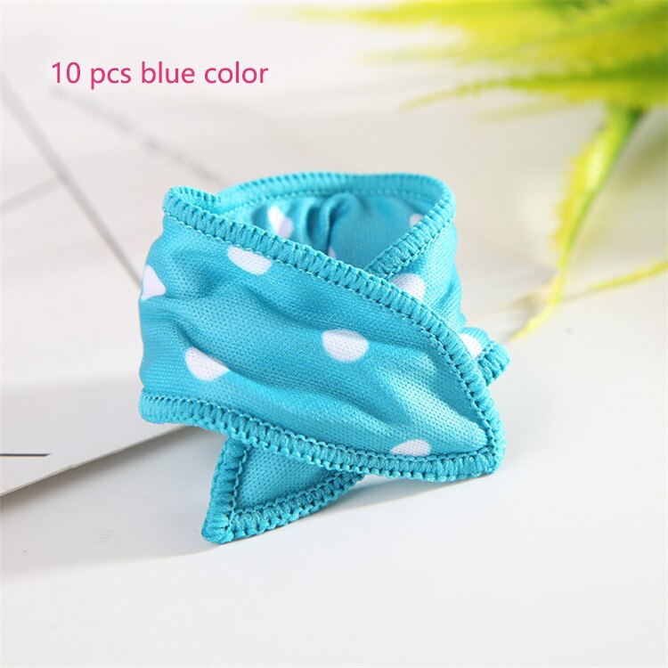 1/ 5/ 10 Pcs/Set Hair Curlers Soft Sleep Pillow Hair Rollers Best Flexible Foam And Sponge Magic Hair Care Diy Hair Styling Tool: 10 pcs blue