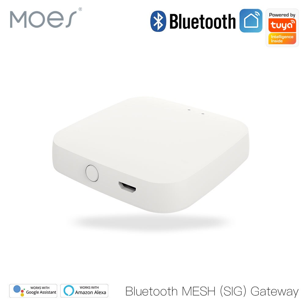 Moes – Hub passerelle Bluetooth Tuya, Smart SIG Mesh, WiFi, application Smart Life, télécommande, fonctionne avec Alexa Google Home
