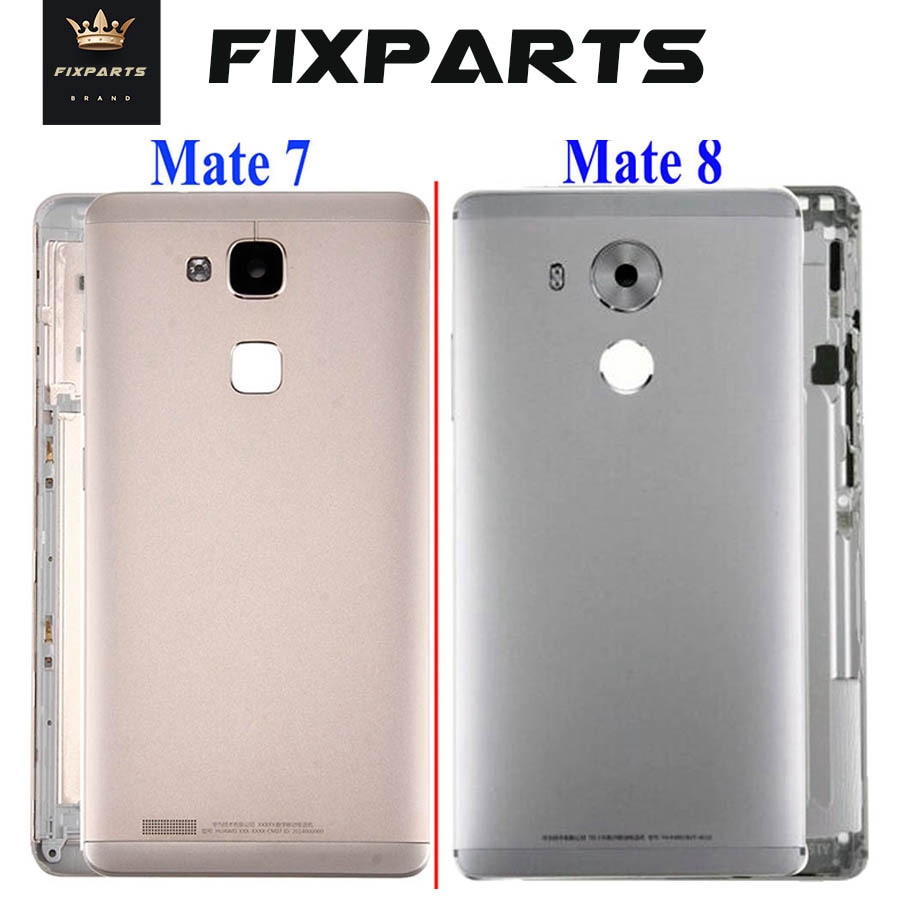 Ouro para uļmate 7 original caso de metal huawei companheiro 8 voltar capa da bateria habitação peças reposição para huawei companheiro 9 capa