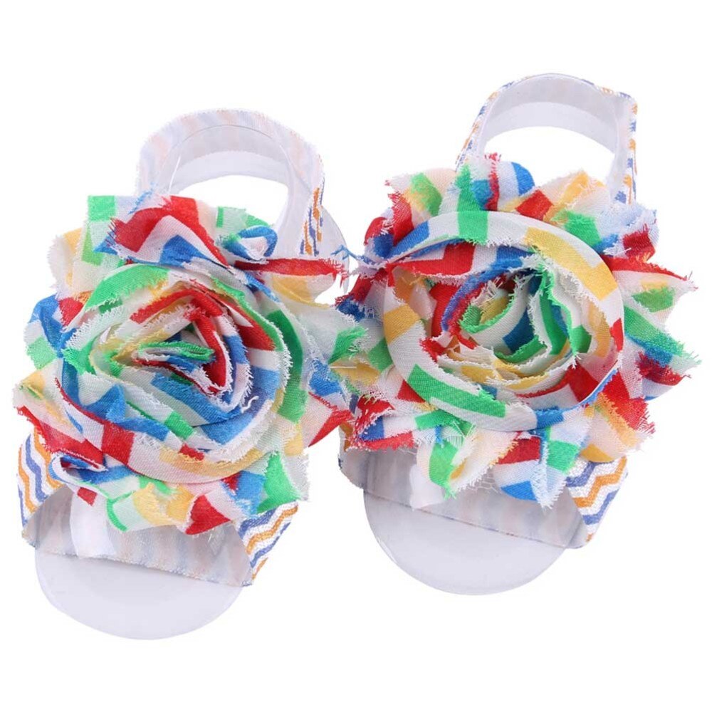 5 Pairs Barefoot Sandals Lovely Sandal Sandals Beautiful Flower Kids Barefoot Flower for Infant Baby Kids