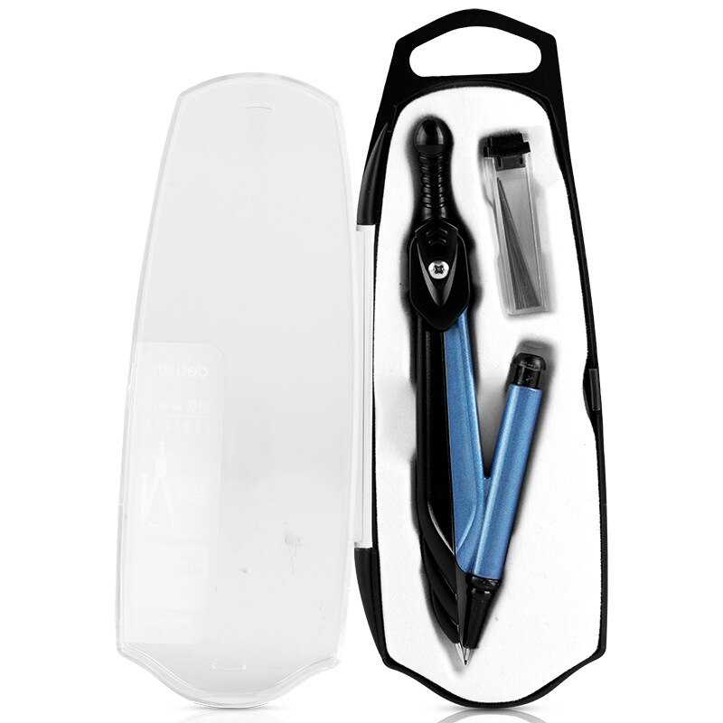 8643 metal drawing compass students mathematics painting stainless steel 30cm diameter automatic core set of drafting rules