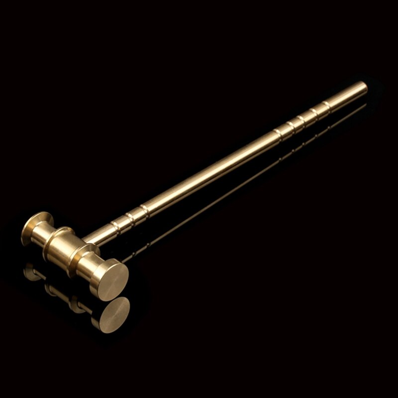 Brass L150mm Solid Hammer DIY for Manual Hammer Clock Repair Hammer Leather Hammer Hand Tool Parts