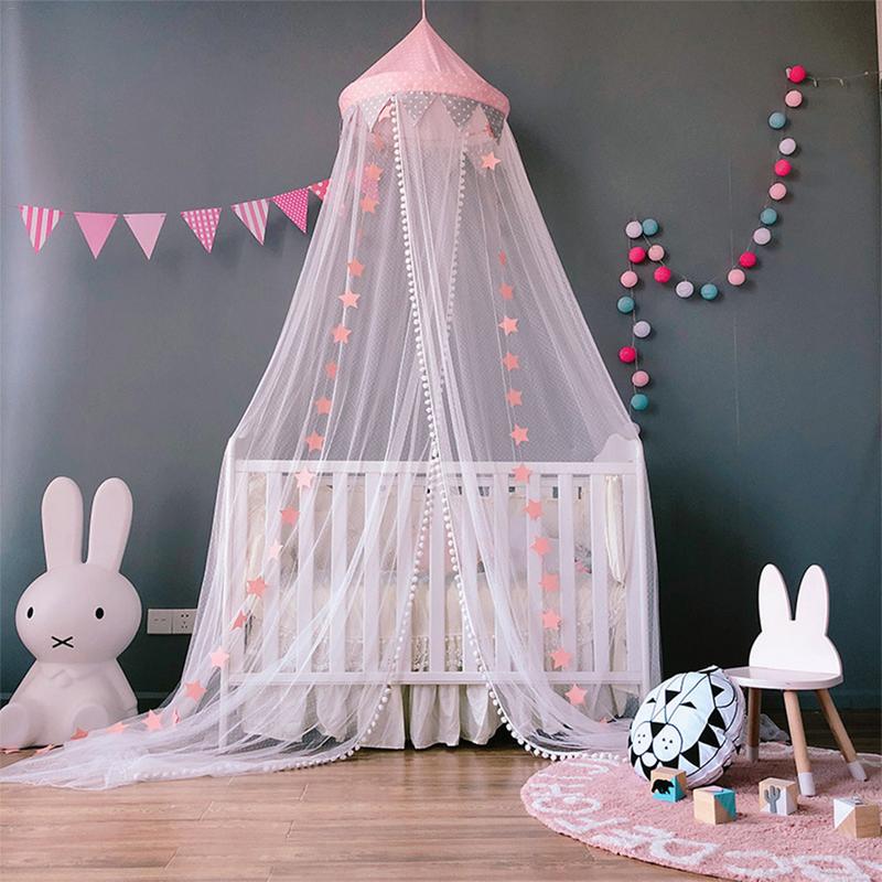 ins Appeso Bambini telecamera Da Letto Del bambino cupola Letto A Baldacchino Cotone di Zanzara Letto Netto Tenda di Copertura per I Bambini Del bambino di Lettura di Gioco