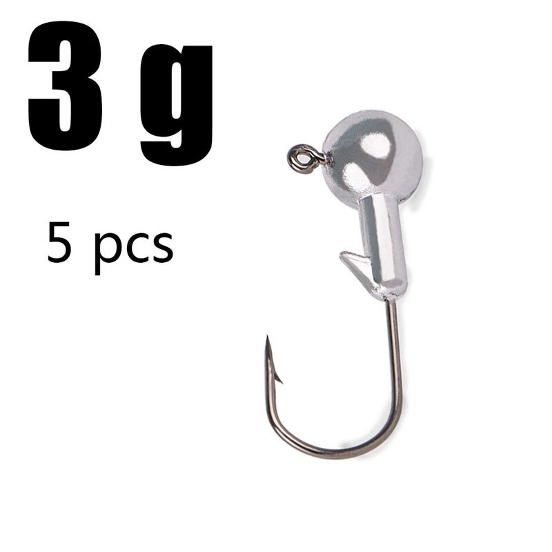 1g 2g 3g 4g 5g 10g 20g 22g 25g 28g crank Jig head hook fishing hook lead head Jig lure hard bait soft worm jig hook for fishing: 3g