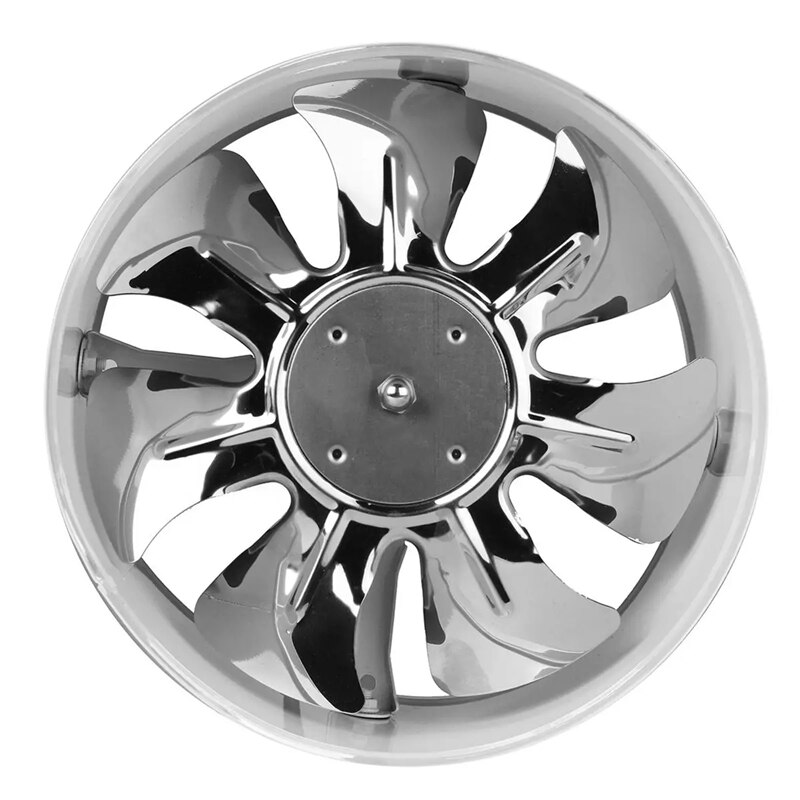 220V Inline Duct Fan Booster Exhaust Blower Air Cooling Vent White