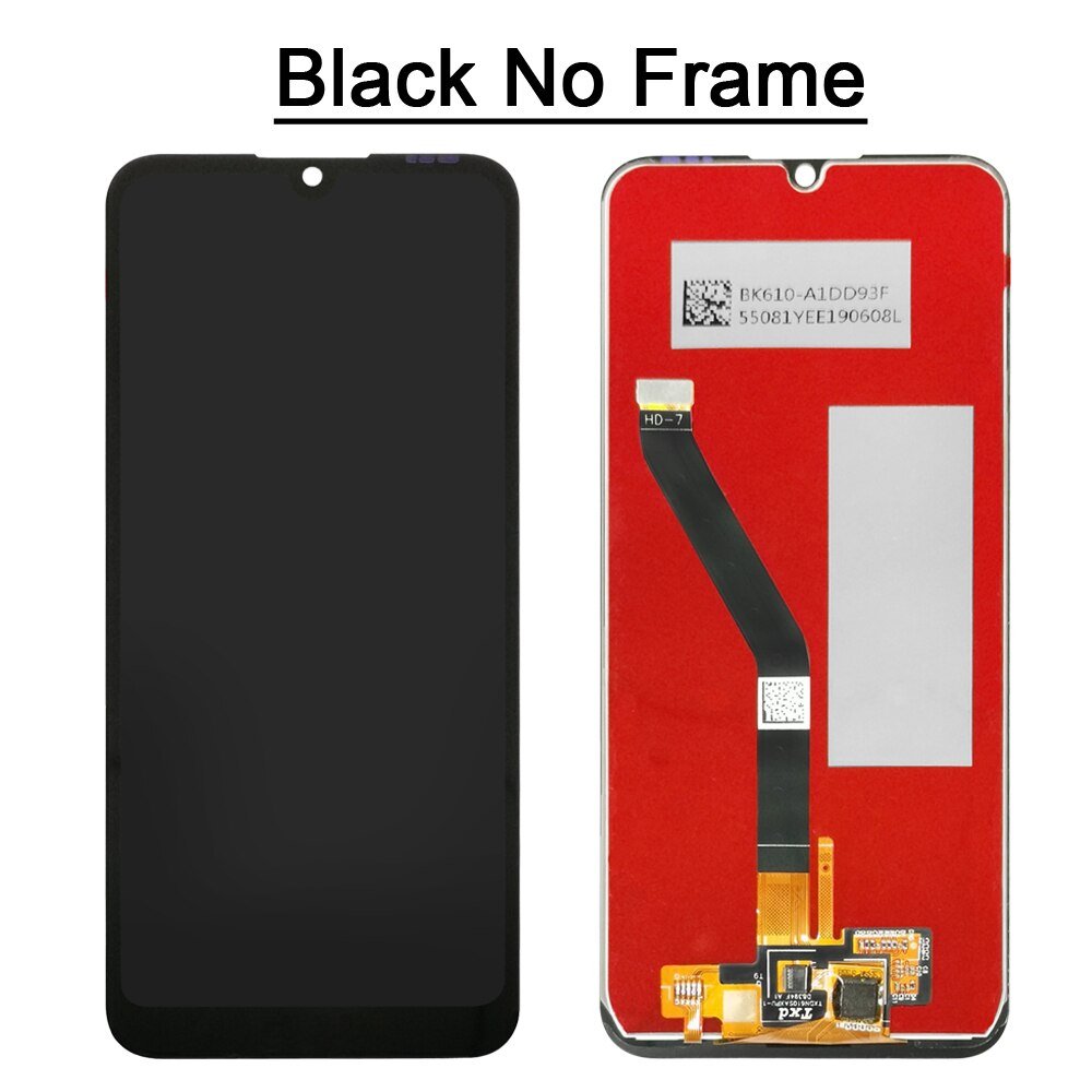 6.09 "Zwart Voor Huawei Honor 8A Honor 8A Pro JAT-L29 Lcd-scherm + Touch Screen Digitizer Vergadering Vervangende Onderdelen + Gereedschap: Black No Frame