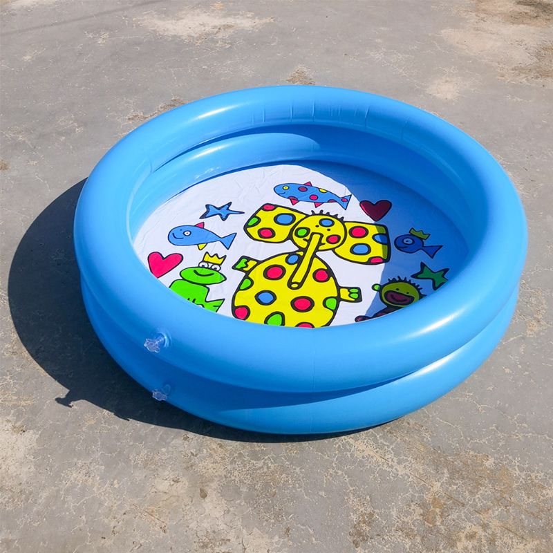 Round Folding Baby Inflatable Bathtub Infant Play Toy for Newborn Boy Girl Water G88E