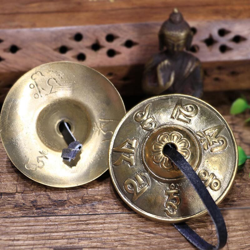 Yoga Becken Durcheinander Becken Glocke Glockenspiel Tibetischen Buddhistischen Stil Tingsha Meditation Yoga Zubehör Instrument Becken