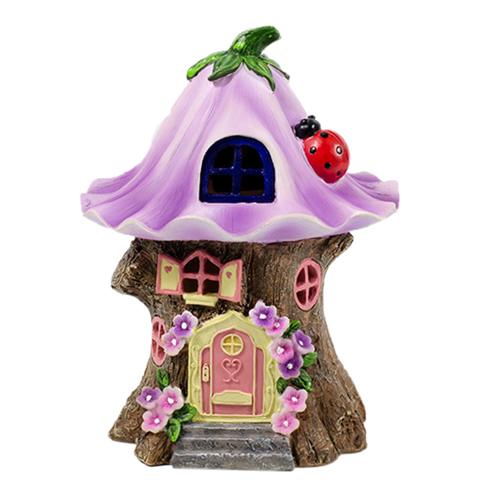 Nette Kobold Haus Dekor LED Solar- Licht Ich bin Freien Balkon Garten Deko Fee Haus Harz Handwerk Ornamente Kinderzimmer Deko: B
