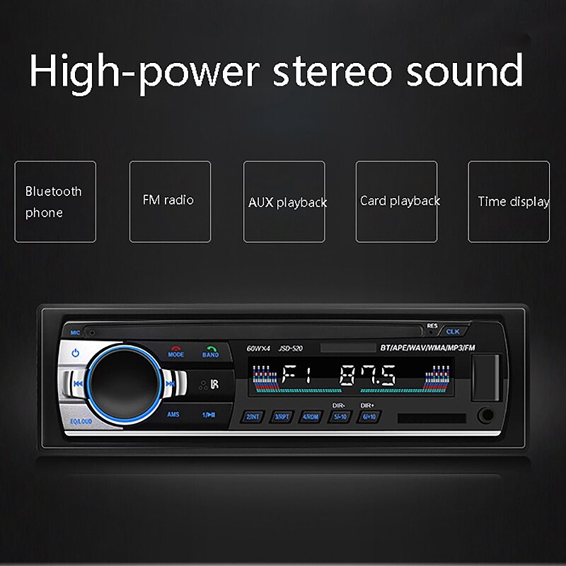 1Din 12V Auto Radio Bluetooth Auto MP3 Speler Usb Aux Fm Auto O Stereo Radio Auto Speler Auto Stereo O