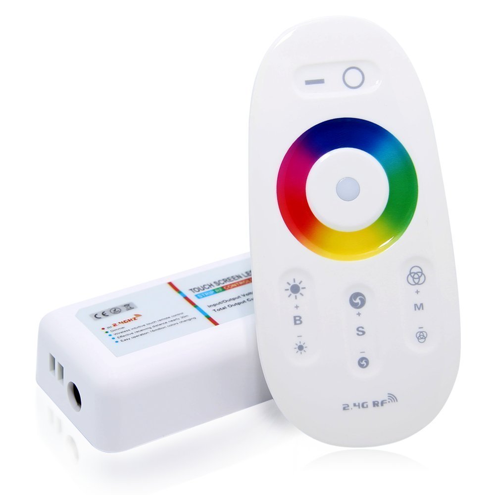 2.4G Draadloze Rf Rgb Led Controller Touch Afstandsbediening DC12-24V Voor Rgb Led Strip 5050 3528