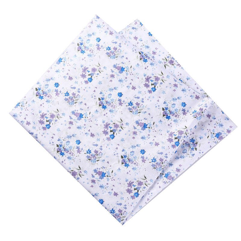 50X50cm 100% Baumwolle Blumen- Blumen Plaids Stoff Punkte Für Puppe Patchwork Kleidung NäHenne Hand Weihnachten Dekoration 53124