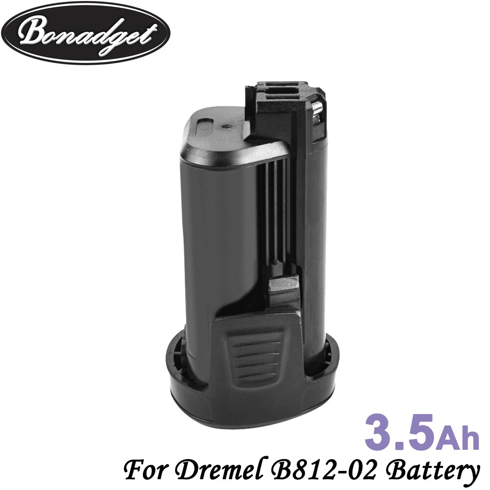 Bonadget 12V 3500mAh Li-ion Rechargeable Battery For Dremel B812-02 8200 8300 B812-01 Replacement Hand Drill Power Tools Battery: 1 PACK
