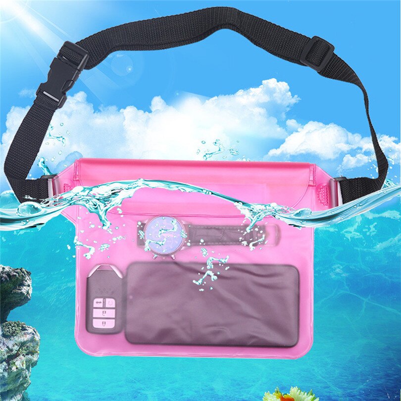 Waterdichte Taille Bag Onderwater Dry Case Cover voor iPhone Mobiele Telefoon sporttas zwemmen opslag tassen & 4jj24