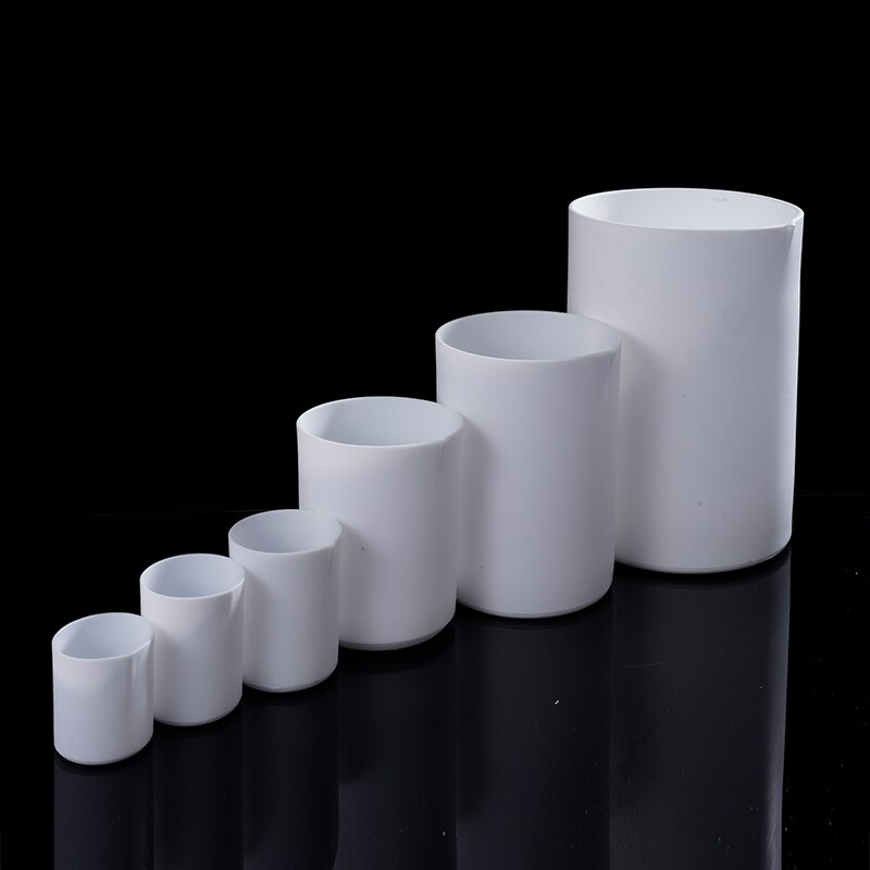 1PC 30ML-500ML White PTFE Beaker Acid And Alkali Resistant Plastic Cup Laboratory Liquid Container Refillable Bottle