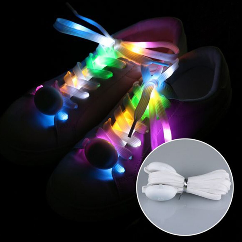 Party LED Shoelace Cool Charming Waterproof Club Sports Multicolor Flashing Running Fabala Luminous Dancing Light Up Shoestrings: changeable 5 colors