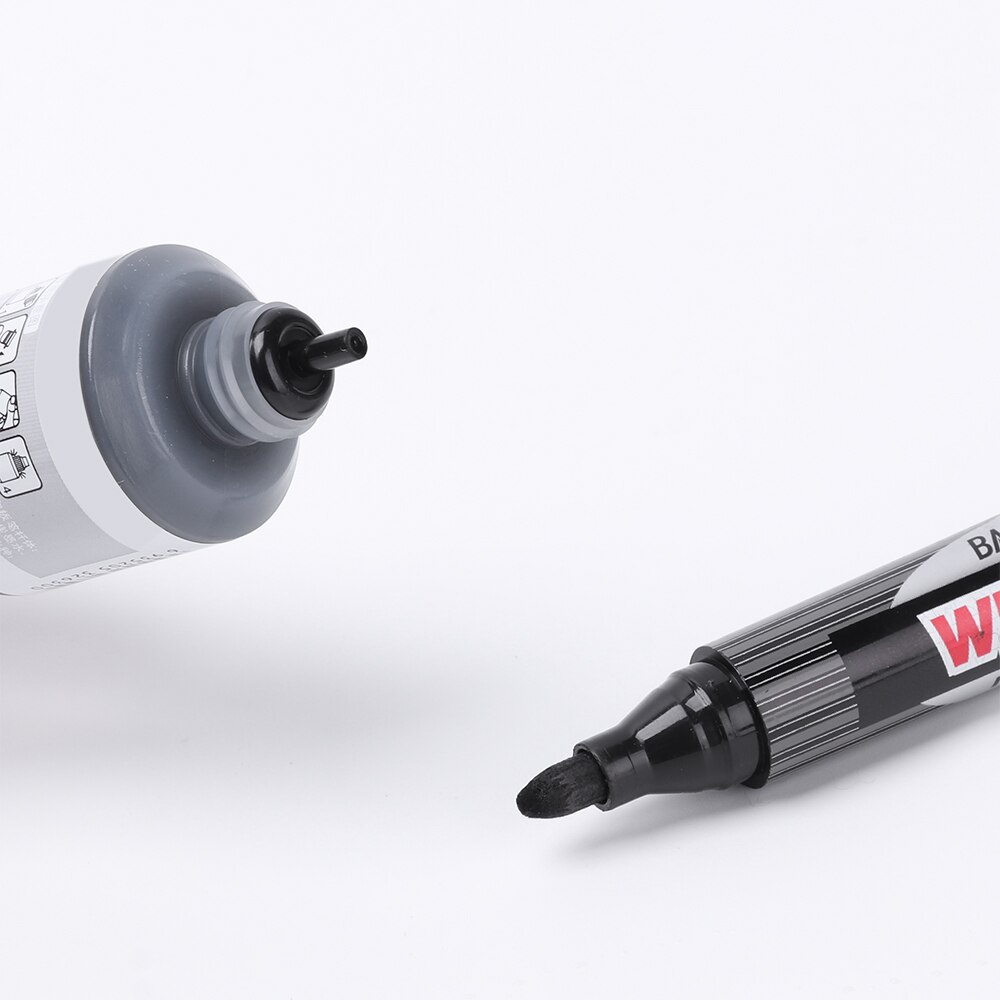 1Pc 12Ml Whiteboard Marker Pen Refill Inkt Zwart Rood Blauw 3 Kleuren Direct Droog Uitwisbare Inkt Vullingen Tool school Kantoorbenodigdheden