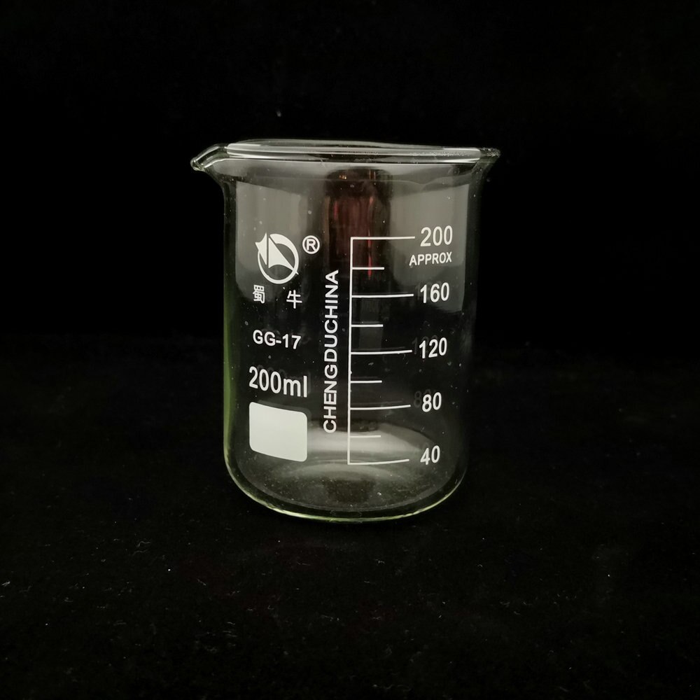 Laboratoire 50ml à 2000ml basse forme bécher chimie laboratoire verre Transparent bécher flacon épaissi avec bec verseur