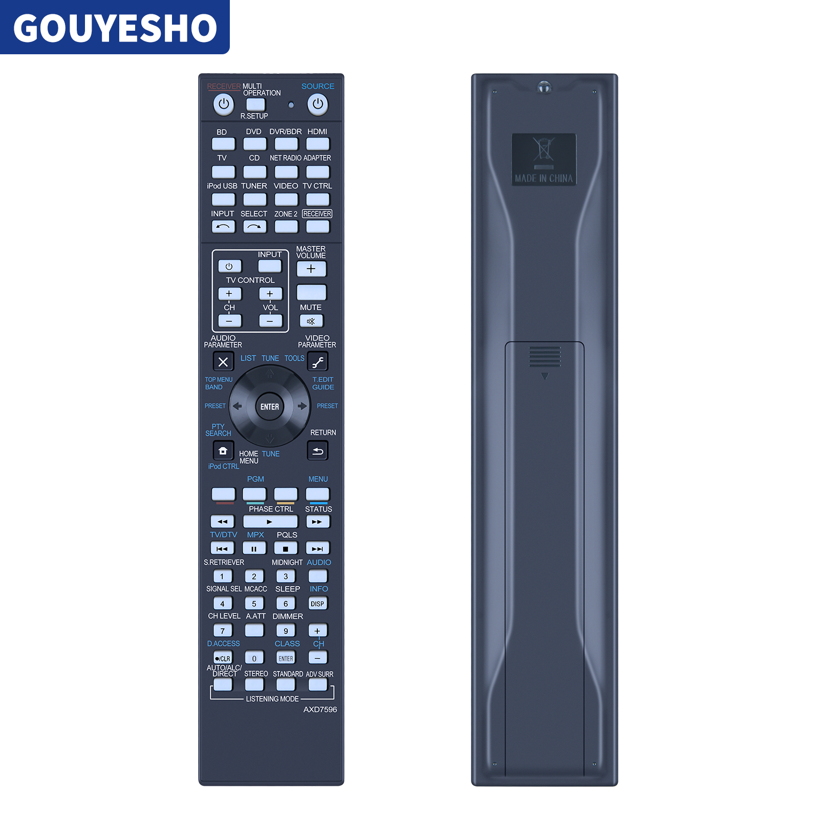 For Remote Control Pioneer AXD7596 AXD7305 VSX-1123-K AXD7691 AXD7725 AXD7668 SC-57 SC-55 LX58 AV A/V Receiver