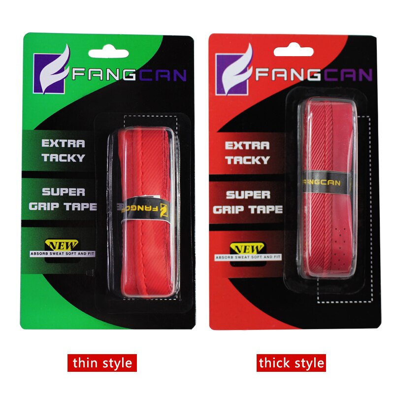 5pcs FANGCAN FCLG-03 Embalagem do Cartão 1.9 MILÍMETROS PU Substituição Descolador Anti-skid Grip Overgrip para Raquete De Tênis Badminton raquete