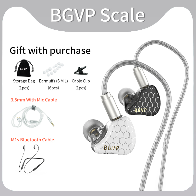 BGVP skala 2DD w uchu Monitor słuchawki 6D efekty dźwiękowe gamingowy zestaw słuchawkowy HiFi słuchawki przewodowe bas Stereo słuchawka słuchawki douszne: Granatowy