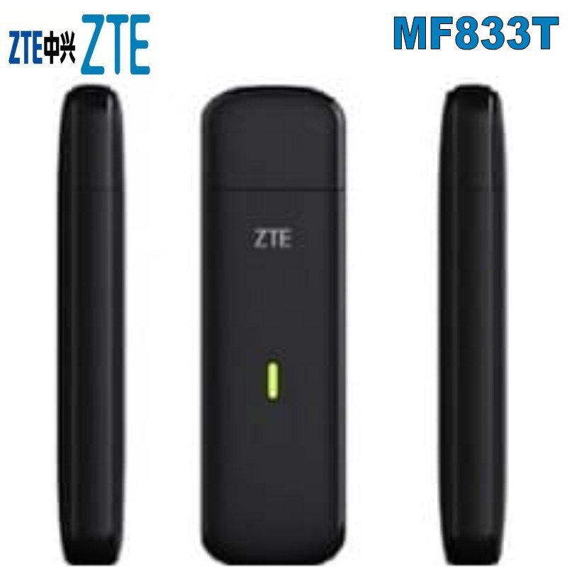 Original ulåst zte  mf833t/mf833v 4g lte-fdd cat 4 usb stick hotspot 4g 150 mbps mifi modem dongle netværk router pk  e8372 e3372