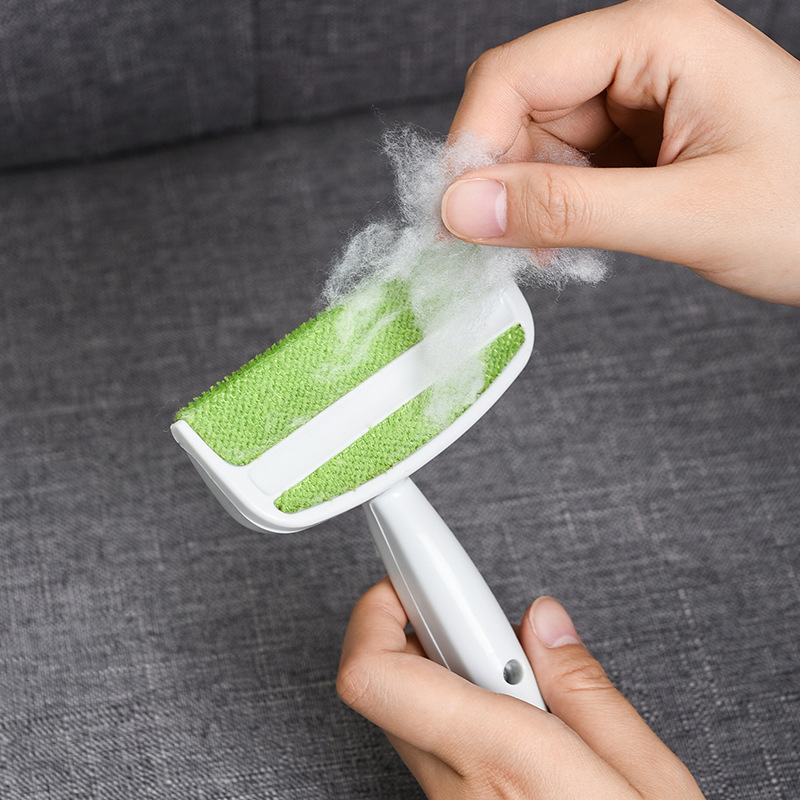 Reusable Dust Brush Fur Sofa Device Brushes Cleaning Clothes Remove Pet Hair Brush Remover Stick Cleaners Double-head