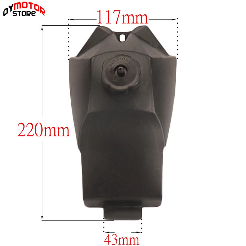 Gas Benzine Tank Voor 2 Takt 47cc 49cc Mini Moto Atv Moto Rcycle Quad Dirt Pocket Bike mini Moto Moto Cross