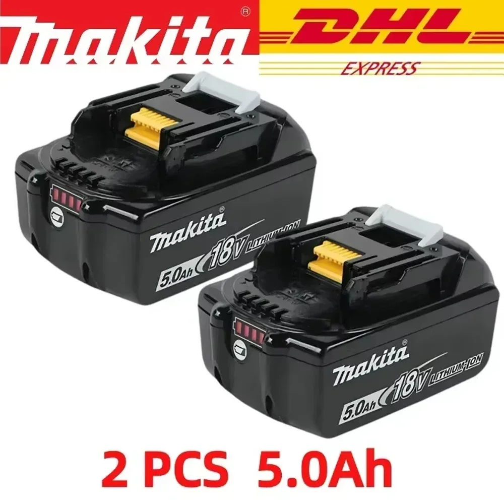 100% batterie Rechargeable d'origine Makita 18V 6.0Ah, pour batterie d'outils électriques Makita BL1830 BL1830B BL1840 BL1840B BL1850 BL1850B: Or