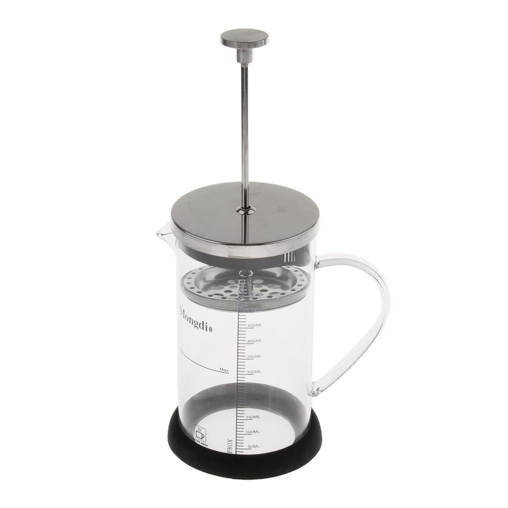 Fransk presse 600ml kaffekande kaffemaskine tekande med filter / si