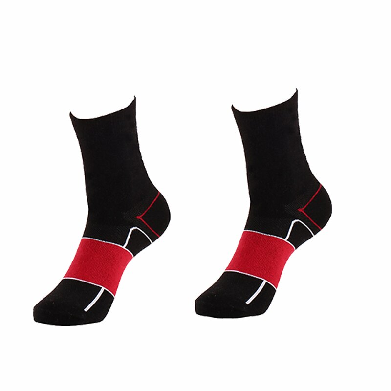 Cykelstrumpor för män dam landsvägscykel cykelstrumpor sport mtb calcetines ciclismo hombre cykel sokken: Svart