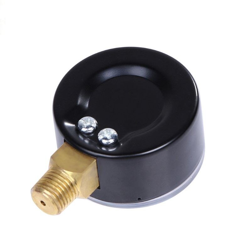 0-4 bar /0-60 psi luchtcompressor hydraulische drukmeter brandstof lucht olie hoog vacuümmeter 1/4\ " npt zijmontage  y5ld