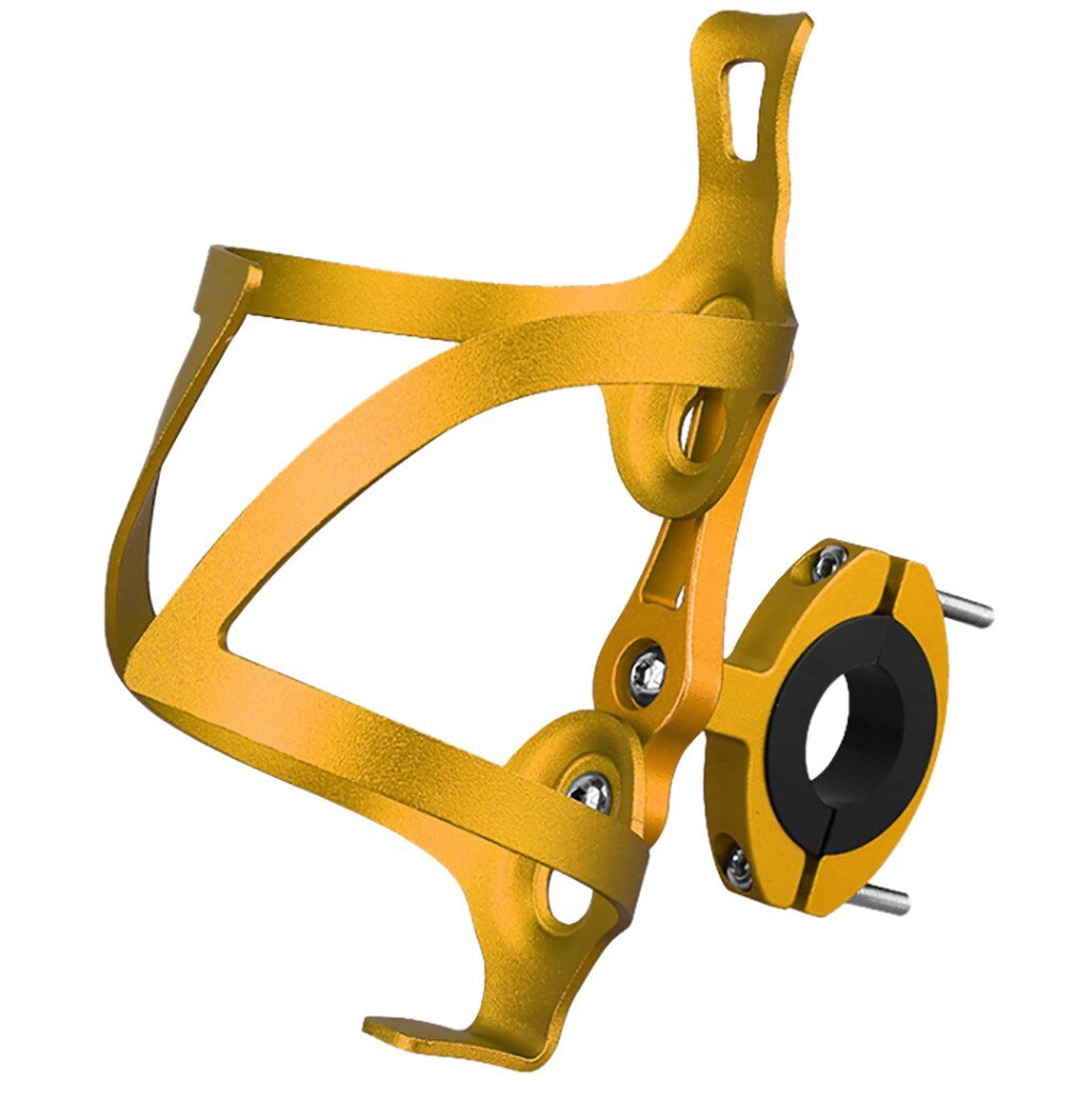 Fahrrad Wasser Flasche Käfig Rack Road Fahrrad Radfahren Legierung Tasse Flasche Halter Fahrrad Wasser Flasche Käfig Fahrrad #35: Gold 