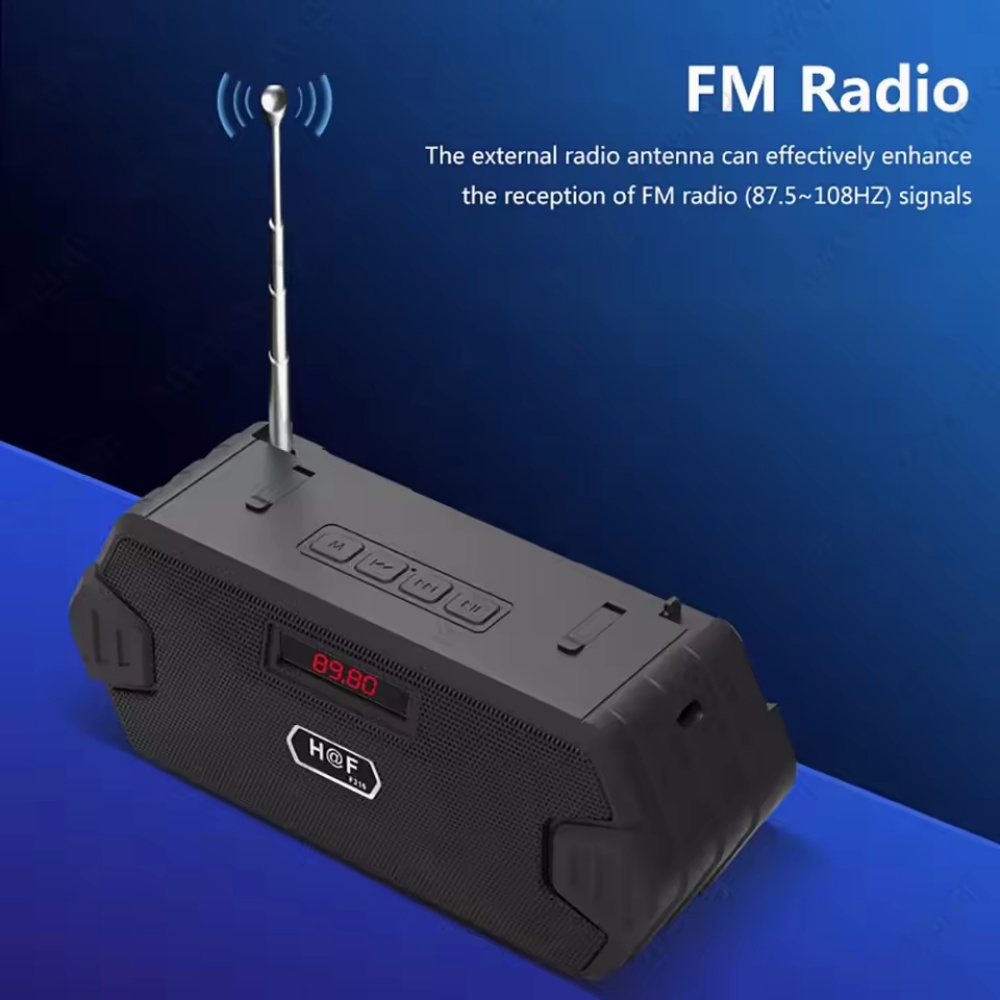 Przenośny głośnik bezprzewodowy Zgodne z Bluetooth zewnętrzne głośniki USB z odbiornikiem radiowym FM AUX TF MP3 Głośnik do telefonu PC