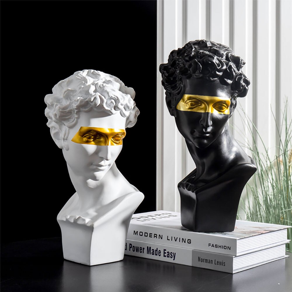 Europe Style Home Decoration Accessories Modern Resin David Model