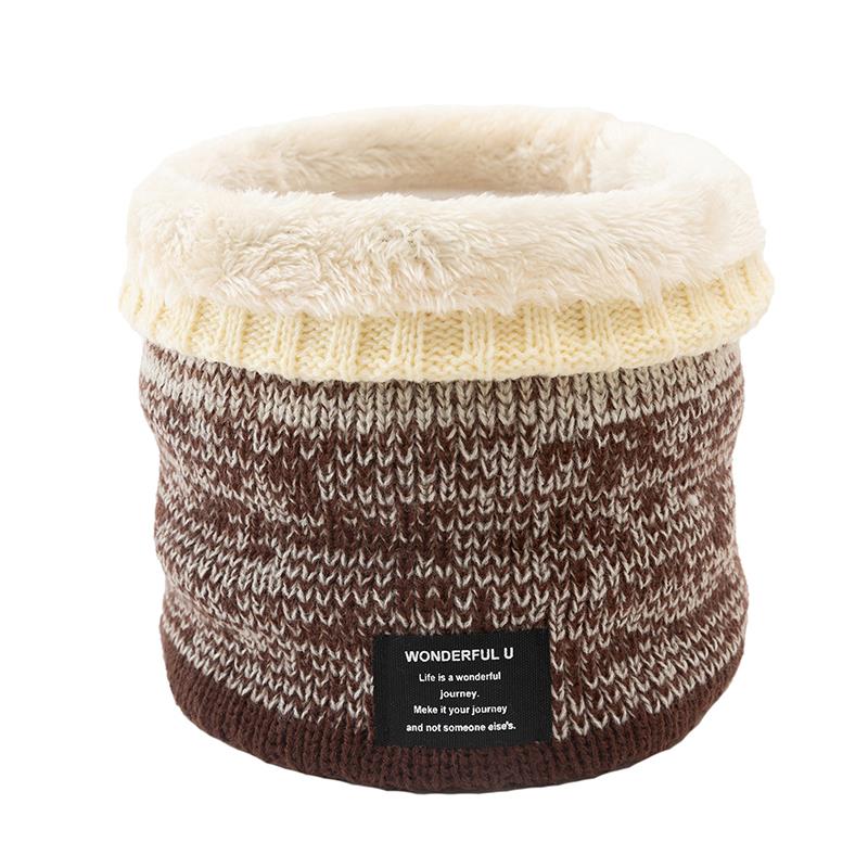 Unisex Breien Trui Sjaal Kraag Winter Gebreide Sjaal Vrouwen Mannen Dikke Warme Sjaals Alle-Match uitlaat: Beige