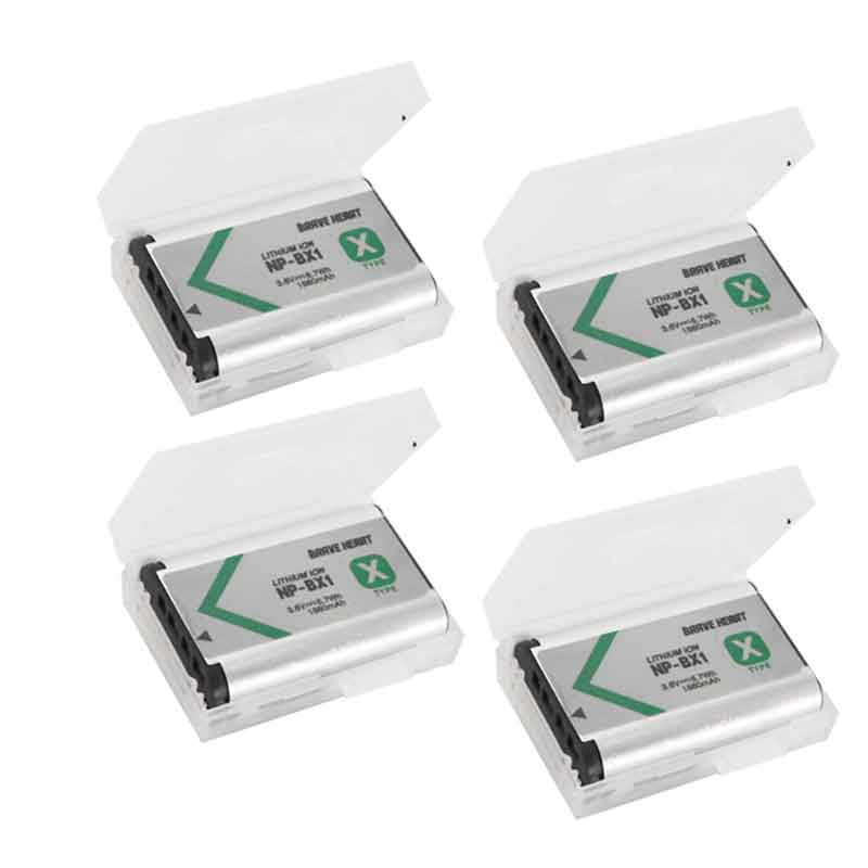 5 stücke NP-BX1 np bx1 Batterie + 3 Schlüssel LCD Ladegerät für Sony DSC-RX100 DSC-WX500 IV HX300 WX300 HDR-wie15 X3000R MV1 wie30V HDR-wie300: 4Batterie