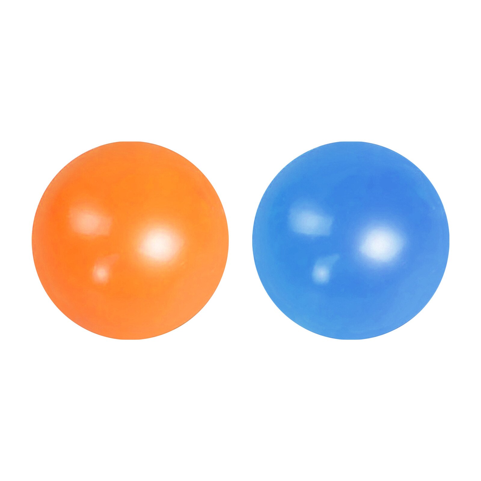 Fluorescent Sticky Wall Ball Sticky Target Ball Decompression Toy Kids Target Ball Stress Ball Decompression Throw Novelty: K