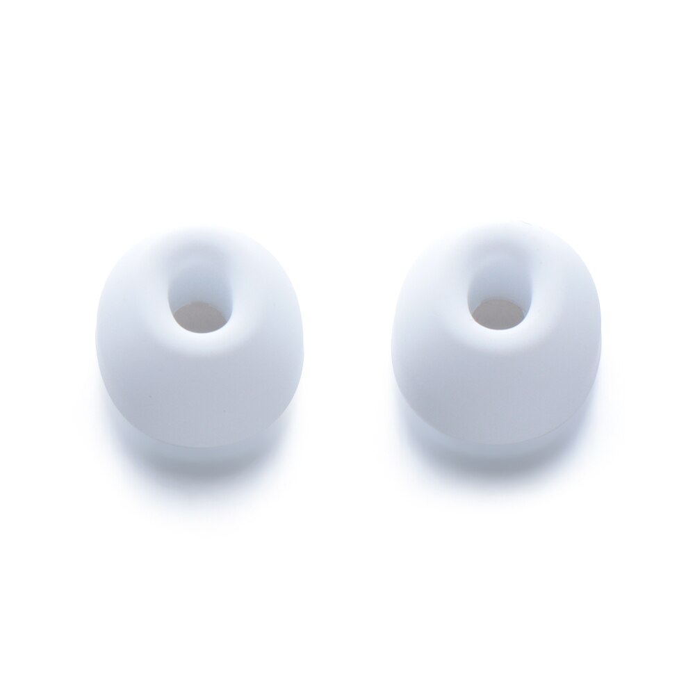 Silicone macio orelha dicas anti deslizamento earbud earplug para airpods pro substituição fones de ouvido eartips capa l m s perfeito se encaixa branco: L (1 pair)