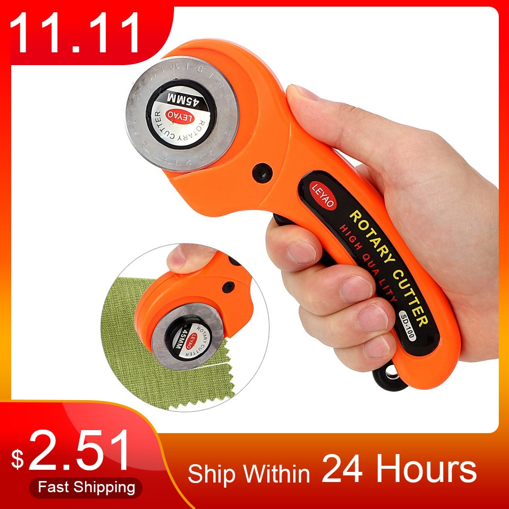 45Mm Rotary Cutter Naaien Tool Lederen Cutter Rotary Cutter Blade Stof Circulaire Snijden Patchwork Lederen Craft Accessoires