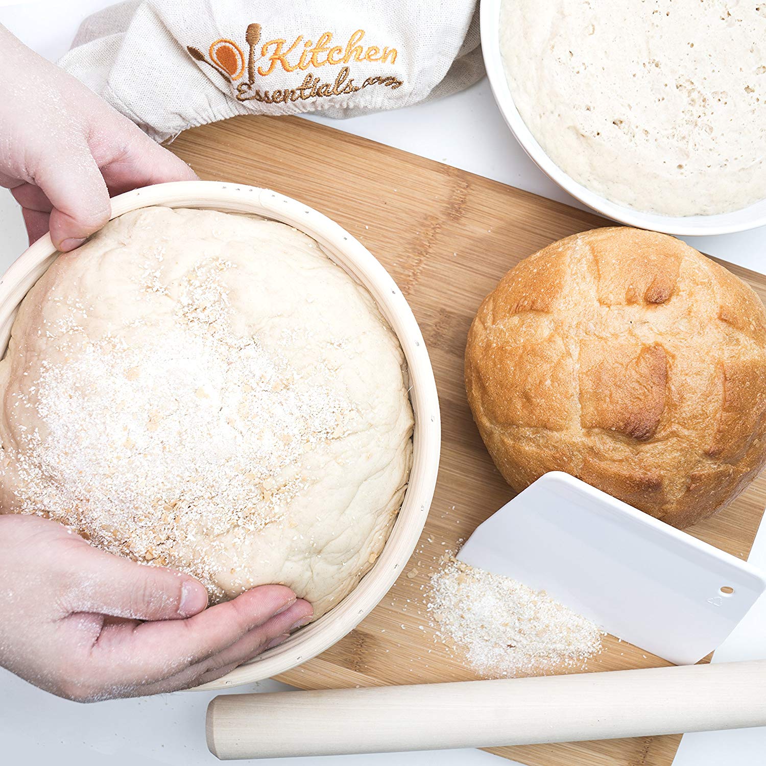 Proofing Basket for & Home Bakers Bowl Dough Rattan Basket Country Bread Baguette Fermentation Country Baskets