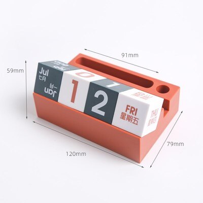 Kontor vintage hjemme kalender multi-funktion mobiltelefon holder ornamenter diy flip studie dekoration: C