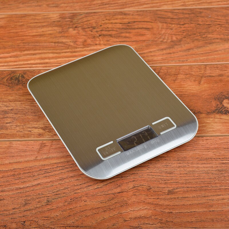 Digitale Multifunctionele Voedsel Keukenweegschaal, Rvs, 5Kg Rvs Platform Met Lcd-scherm