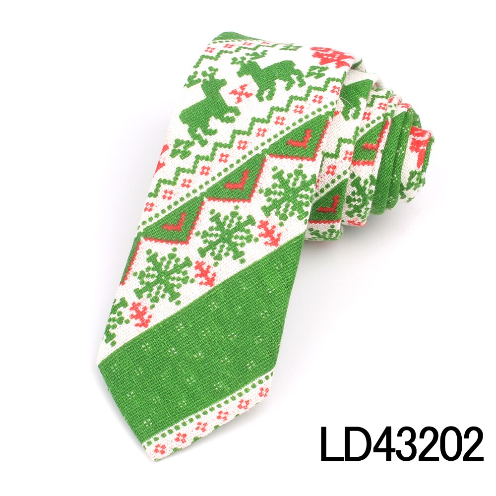 Świąteczny krawat dla mężczyzn wąnarty krawat krawat s na imprezę biznes zwykły moda lniane krawaty krawaty klasyczne garnitury krawaty na prezent: LD43202