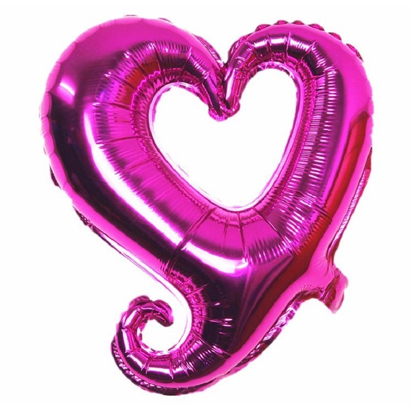 5pcs 18inch Heart Shape Foil Balloons Wedding Happy Birthday Party Year Ballon Event Decoration Celebration Souvenirs Favors: 5pcs-3