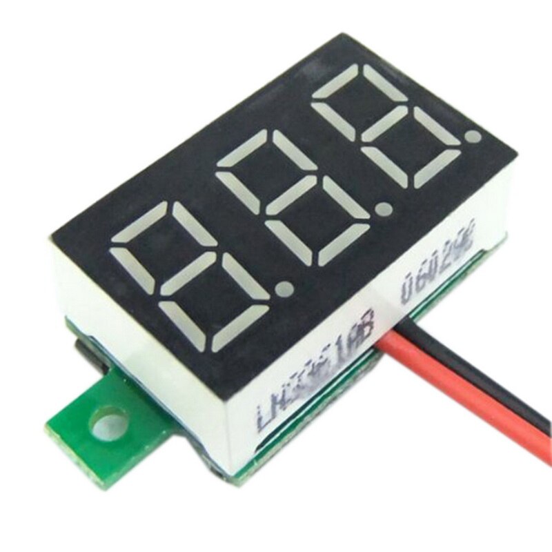 Mini Digital Voltmeter LED Display 2/3 Wires Voltage Meter Electronic Voltage Meter Ammeter High Accuracy Voltmeter DC 0V-30V