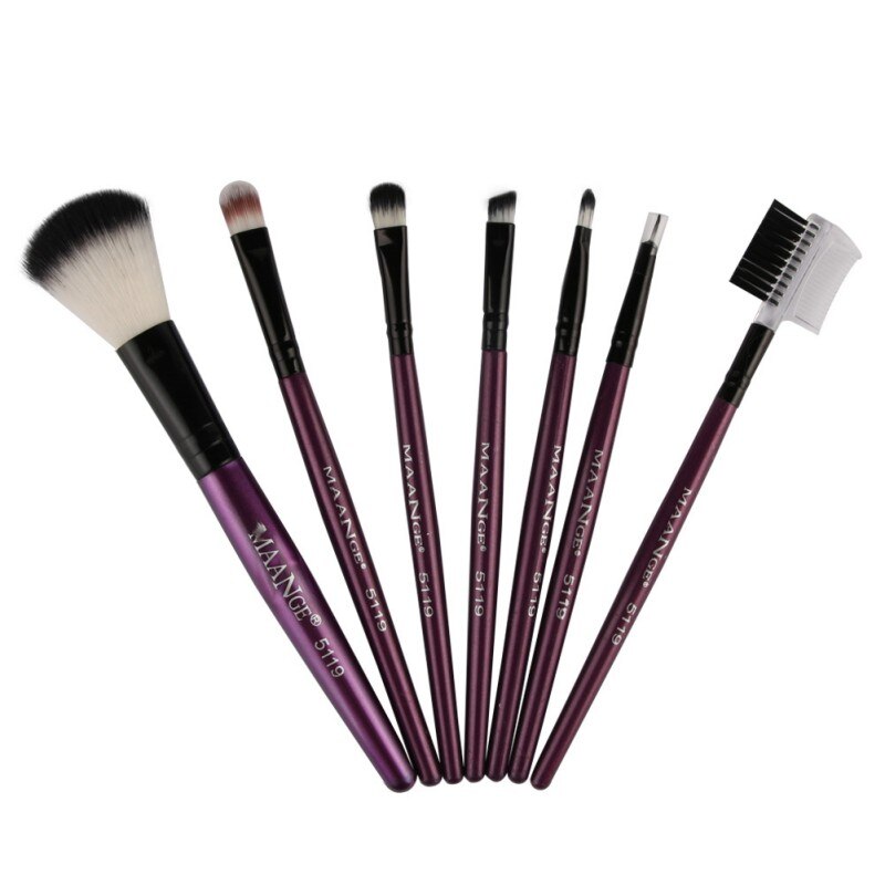 Set van 7 make-upkwasten voor cosmetische foundation, poeder, oogschaduw en make-upkwasten, eenvoudig te gebruiken: Zb