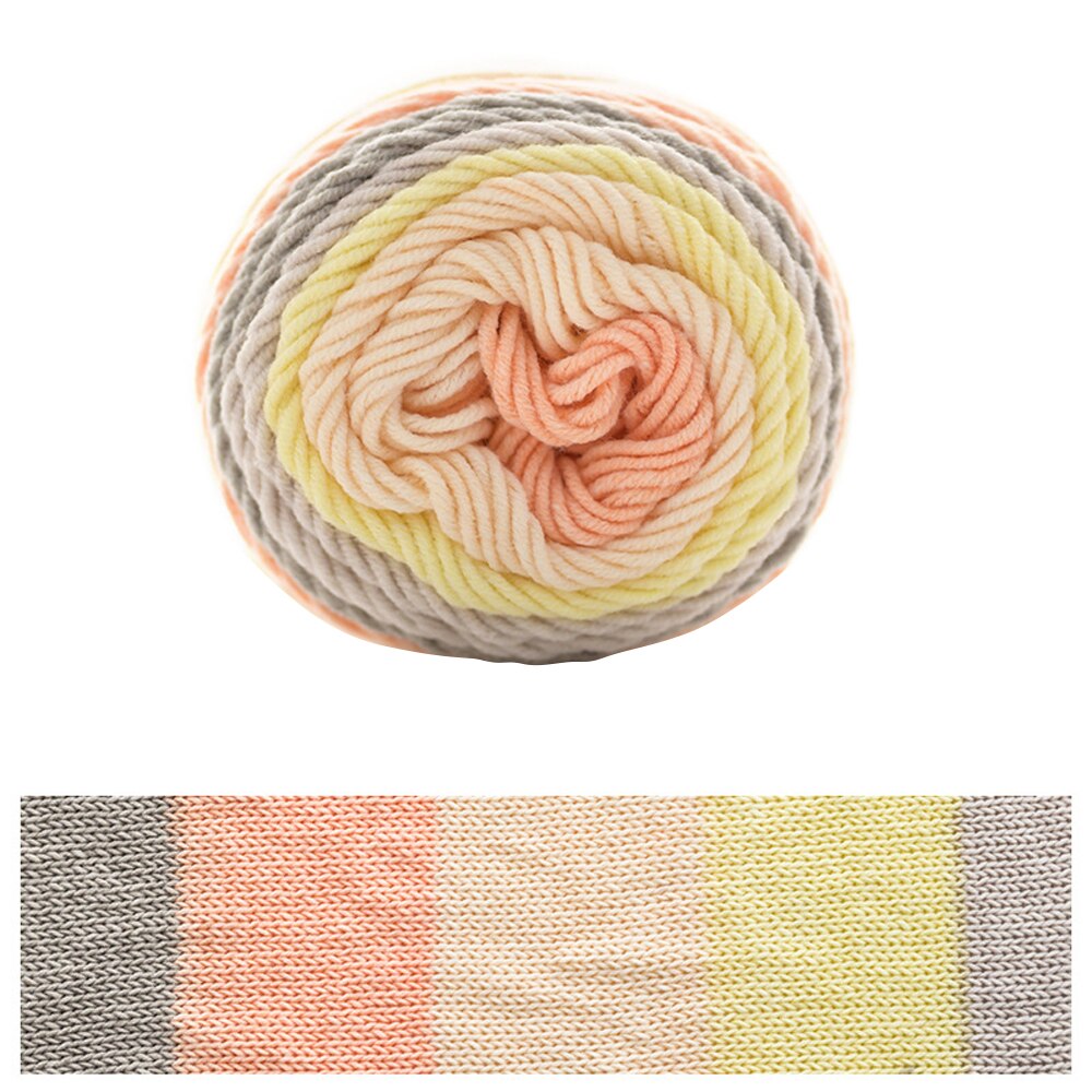 100G Solid/Regenboog Kleur Hand Geweven Katoenen Garen Zachte Gehaakte Dikke Garen Voor Hand Breien Warme Trui sofa Kussen Sjaal Diy: 15