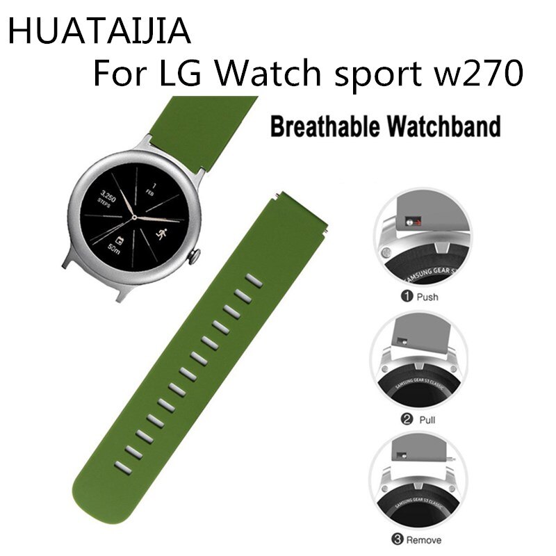 100% Originele Garantie Horlogeband Horlogeband Silica Gebaseerd Voor Lg Horloge Stijl Lg Horloge Sport W270 Smart Horloge